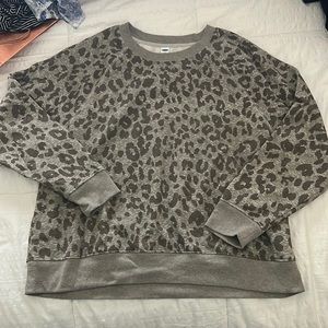 Old navy cheetah sweatshirt